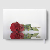 Livre D'or Reflet long Stemmed Red Rose Mariage romantique (Verso)