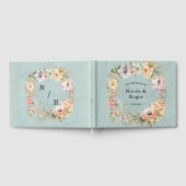 Livre D'or Renouveler Blue et Spring Peony Chic Mariage (Complet)