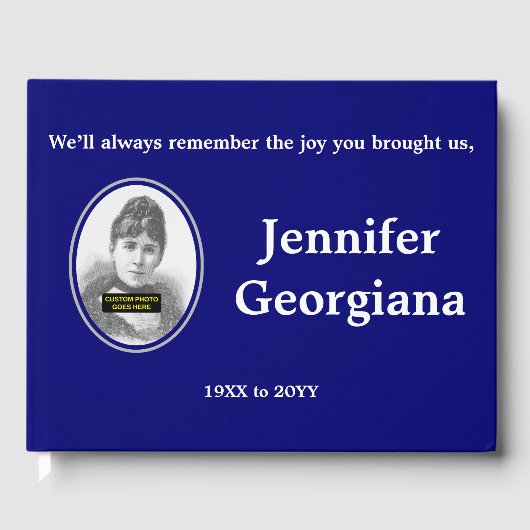 Livre D'or Respectable & Elegant Memorial Guest Book (Recto)