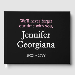 Livre d'or Respectueux, Sympathie Minimaliste