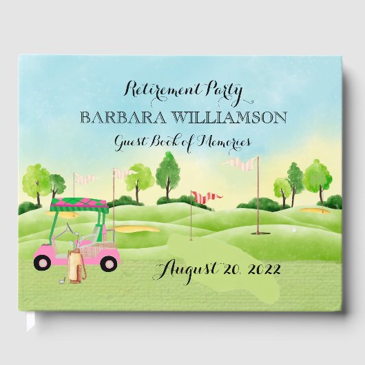 Livre D'or Retraite Party Golf Connexion (Recto)