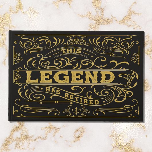 Livre D'or Retraite vintage Black Gold Classic