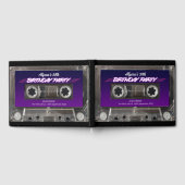 Livre D'or Retro 80s Mixtape Cassette Neon Violet Anniversair (Complet)