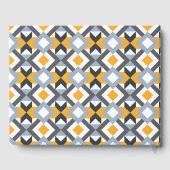 Livre D'or Retro Angles Abstract Geometric Pattern (Verso)