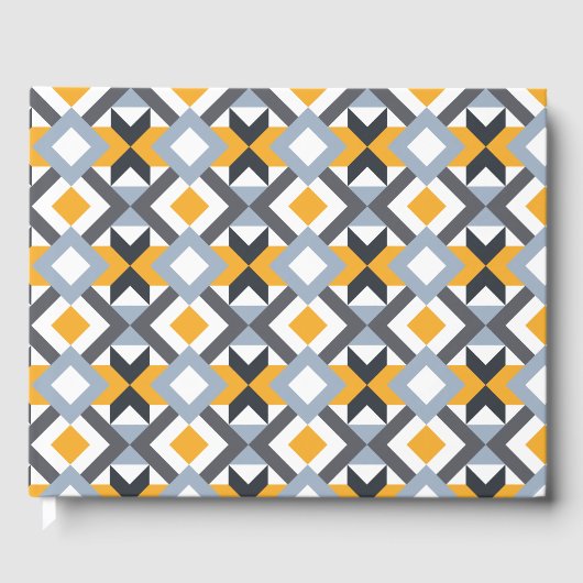 Livre D'or Retro Angles Abstract Geometric Pattern (Recto)