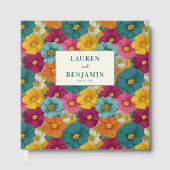 Livre D'or Retro Botanica and Teal Wedding (Recto)