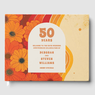 Livre D'or Rétro funky 50e anniversaire de mariage