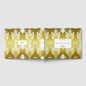Livre D'or Retro Gold Green Mariage damassé (Complet)