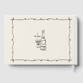 Livre D'or Retro Hand Drawn Wedding (Verso)