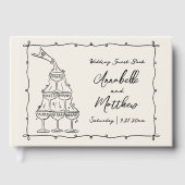 Livre D'or Retro Hand Drawn Wedding (Recto)