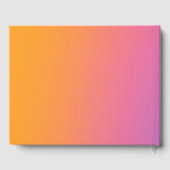 Livre D'or Retro Rainbow Ombre Gradient Blur Abstract Design (Verso)
