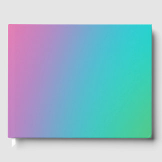 Livre D'or Retro Rainbow Ombre Gradient Blur Abstract Design