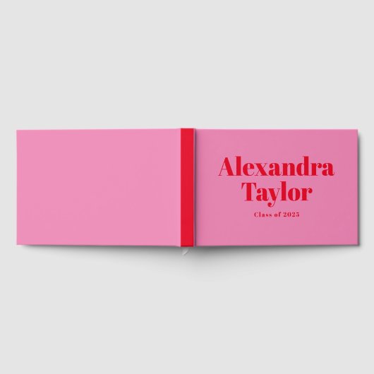 Livre D'or Retro rose rouge mignon esthétique Graduation pers (Complet)