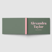 Livre D'or Retro Rose vert mignon esthétique Graduation perso (Complet)