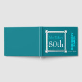 Livre D'or Retro White Frame 80th Birthday Guest Book (Complet)