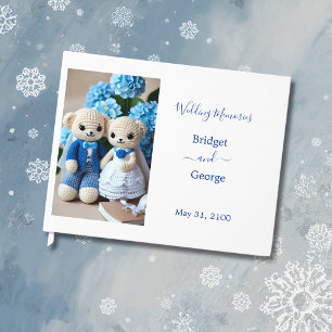 Livre D'or rêve bleu & blanc crochet mariage couple