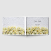 Livre D'or Revêtement blanc avec narcisse jaune (Complet)
