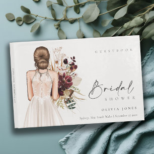 Livre D'or Robe de mariée blanche élégante Boho pour la douch
