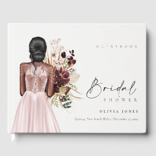 Livre D'or Robe de mariée élégante Boho Blush Shower de maria