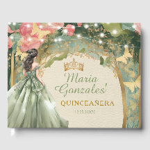 Robe de princesse vert sauge forêt dorée Mis Quinc