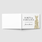 Livre D'or Robe dorée 40e fête d'anniversaire (Complet)