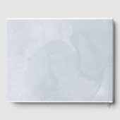 Livre D'or Robe Douce 16 Aquarelle Bleue Fleurs (Verso)