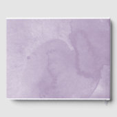 Livre D'or Robe Douce 16 Purple Aquarelle Fleurs (Verso)