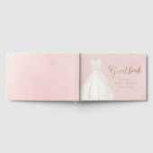 Livre D'or Robe élégante pailletée or rose mariage (Complet)