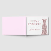 Livre D'or Robe rose Gold Sparkle 50e fête d'anniversaire (Complet)