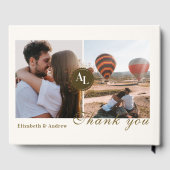 Livre D'or Rococo Floral Antique Frame Mariage Photo (Verso)