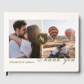 Livre D'or Rococo Floral Antique Frame Mariage Photo (Recto)