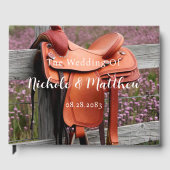 Livre D'or Romance rustique : Selle sur la clôture Mariage (Recto)