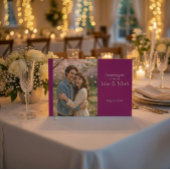 Livre D'or Romantic Pink Petals Wedding Guest Book