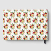 Livre D'or Romantic Red and Orange Roses (Verso)