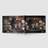 Livre D'or Romantique Flore foncé Kissing Skulls Mariage goth (Complet)