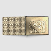 Livre D'or Romantique Gold Heart Satin Bow (Complet)