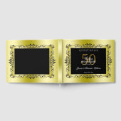 Livre D'or Romantique or Décoratif encadré 50e Mariage (Complet)