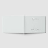 Livre D'or Rosaire du baptême sur bleu en poudre (Complet)