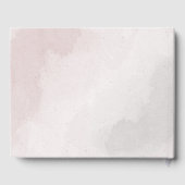 Livre D'or rose blanc marine fleurs verdure mariage (Verso)