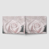 Livre D'or Rose blanche floue Marbre moderne Mariage chic (Complet)