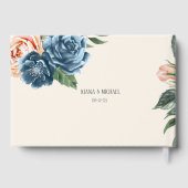 Livre D'or Rose Blue/Peach Mariage ID584 (Verso)