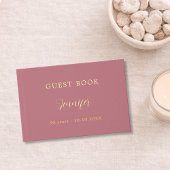 Livre d'or rose d'anniversaire