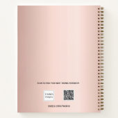 Livre d'or rose d'anniversaire (Dos)