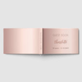 Livre d'or rose d'anniversaire or rose (Complet)