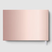 Livre d'or rose d'anniversaire or rose (Verso)