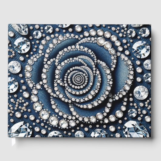 Livre D'or Rose diamant & Denim Glam Bling (Recto)