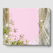 Livre d'or rose Ethnic Princess Baby shower (Verso)