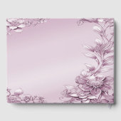 Livre d'or Rose Floral Folial (Verso)