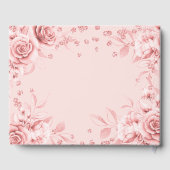 Livre d'or Rose Gold Blush Sweet 16 Parties scinti (Verso)