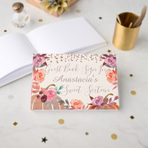 Rose Gold Citrouille Sweet 16 ou Custom Boho